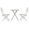 vidaXL Bistrosæt 3 pcs Beige Stål