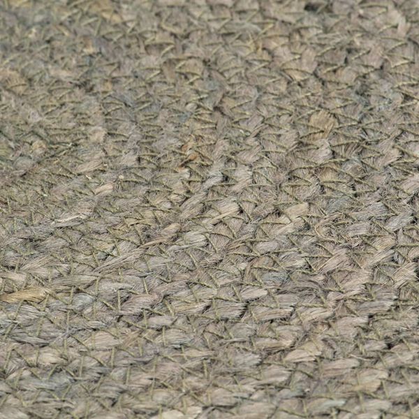 vidaXL dækkeservietter 6 stk. rund 38 cm jute grå