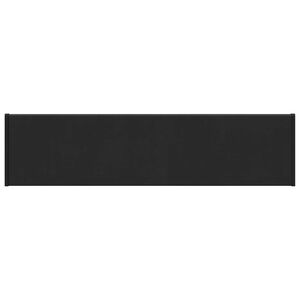 vidaXL Vindueskarm Sort med tr&aelig;struktur 60 x 20 x 4,5 cm PVC