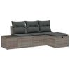 vidaXL Sofa S&aelig;t 4 stk. polyrattan