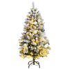 vidaXL kunstigt juletr&aelig; 150 LED'er og kugles&aelig;t h&aelig;ngslet 120 cm