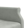 vidaXL L-formet sovesofa 271x140x70 cm velour lysegr&aring;