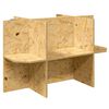 vidaXL Terrariumbase Brun 80 x 50 x 50 cm OSB