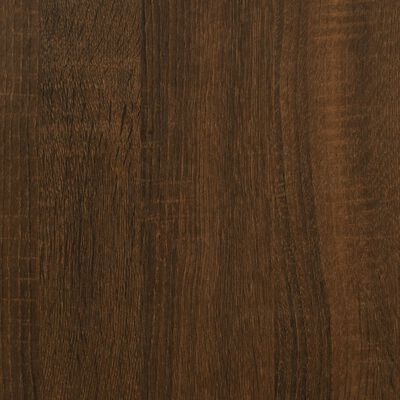 vidaXL skrivebord 100x55x75 cm konstrueret træ brun egetræsfarve