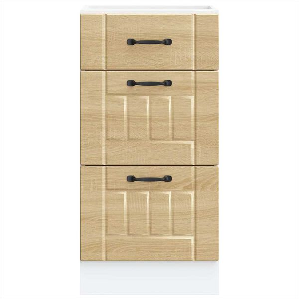 vidaXL k&oslash;kkenunderskab Lucca konstrueret tr&aelig; sonoma-eg