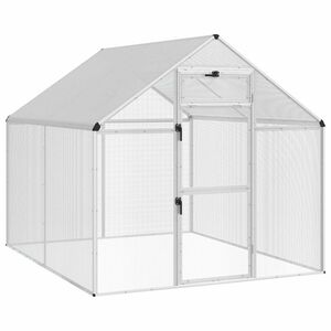 vidaXL Fuglebur S&oslash;lv 181,5 x 221 x 173,5 cm Svejset Tr&aring;dnet