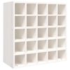 vidaXL vinskab hvid 56x25x56 cm massivt tr&aelig; fyrretr&aelig;