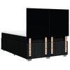 vidaXL kontinentalseng med madras 140x190 cm stof sort