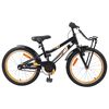 vidaXL B&oslash;rnecykel 18 tommer til 5-7 &aring;r gammel Orange Sort