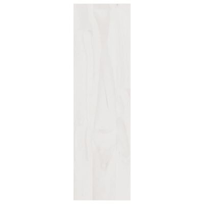 vidaXL bogskab/rumdeler 100x30x103 cm massivt fyrretræ hvid