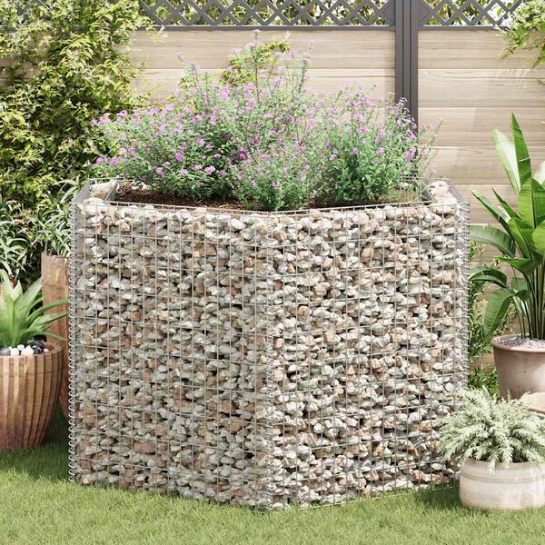 vidaXL sekskantet gabion-h&oslash;jbed 160x134x100 cm