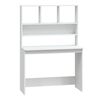 vidaXL skrivebord m. hylder 102x45x148 cm konstrueret tr&aelig; hvid