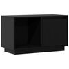 vidaXL tv-bord 74x35x44 cm massivt fyrretr&aelig; sort