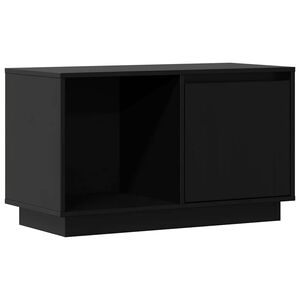 vidaXL tv-bord 74x35x44 cm massivt fyrretr&aelig; sort