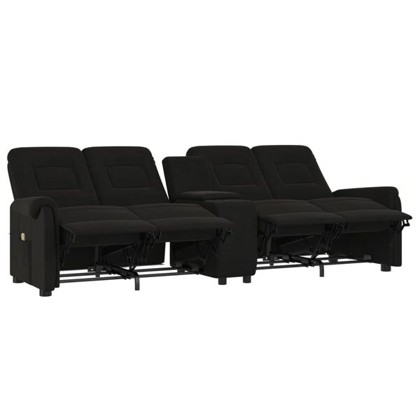 vidaXL 4-personers massagestol med kopholder sort