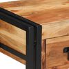 vidaXL Natskab med skuffe 2 pcs Brun 40 x 35 x 50 cm Massivt akacietræ