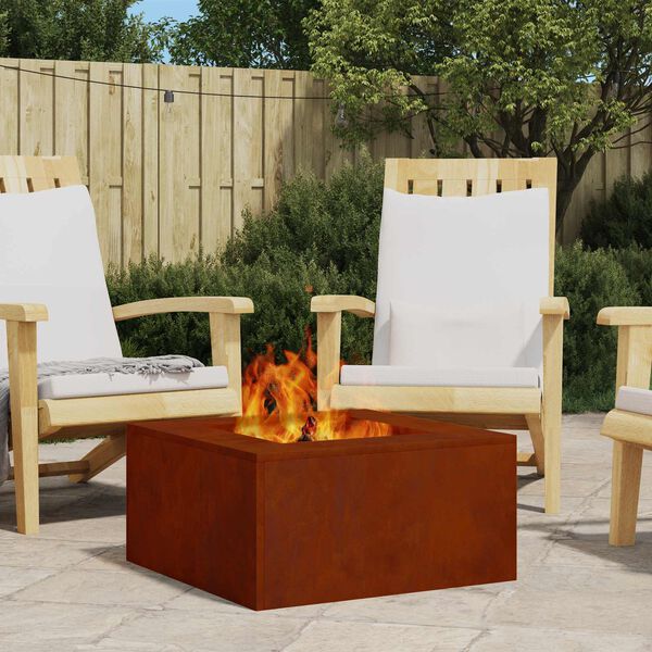 vidaXL B&aring;lsted Brun 60 x 60 x 30 cm Cortenst&aring;l