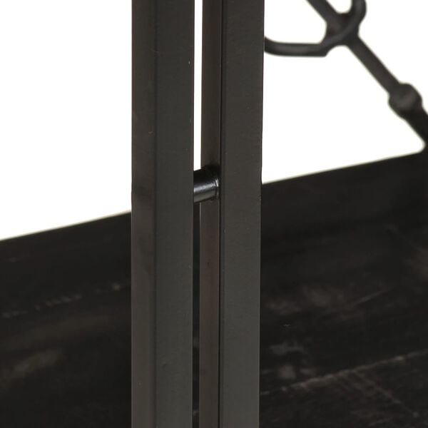 vidaXL bogreol m. 3 hylder 60x30x80 cm massivt mangotr&aelig; sort