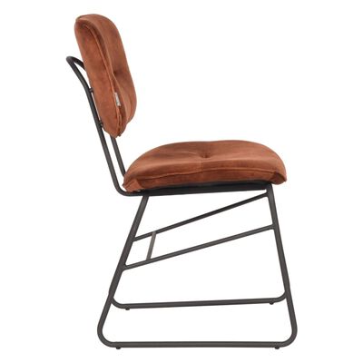LABEL51 spisebordsstole 2 stk. Dez 49x60x87 cm rustrød