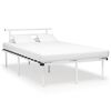 vidaXL sengestel 120x200 cm metal hvid