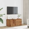 vidaXL tv-bord 80x34x35,5 cm konstrueret tr&aelig; antikt tr&aelig;look