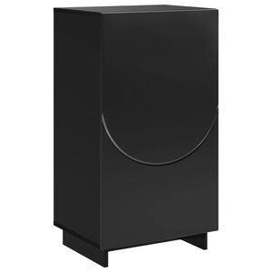 vidaXL Skoskab 48 x 38 x 87,5 cm Konstrueret tr&aelig; Sort