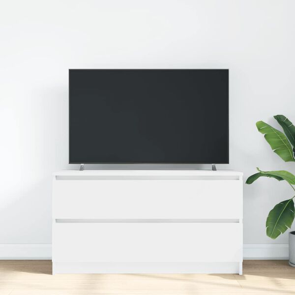 vidaXL tv-bord 100x35x54 cm konstrueret tr&aelig; hvid