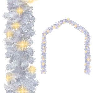 vidaXL juleguirlande med LED-lys 20 m hvid