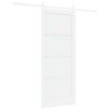 vidaXL Skyded&oslash;r 83 x 202 cm Massivt fyrretr&aelig; Hvid
