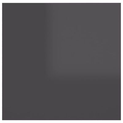 vidaXL sengebord 30,5x30x30 cm spånplade grå højglans