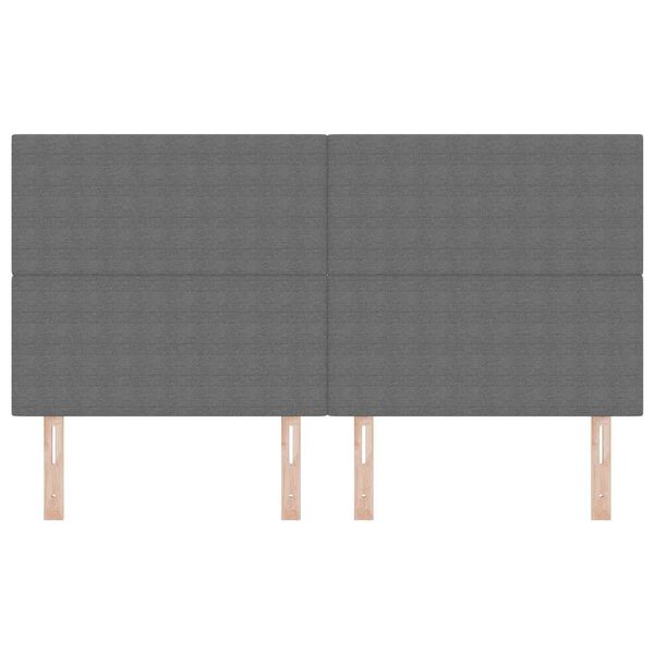 vidaXL Hovedg&aelig;rde med hovedg&aelig;rde Lysegr&aring; 180 cm Faux l&aelig;der