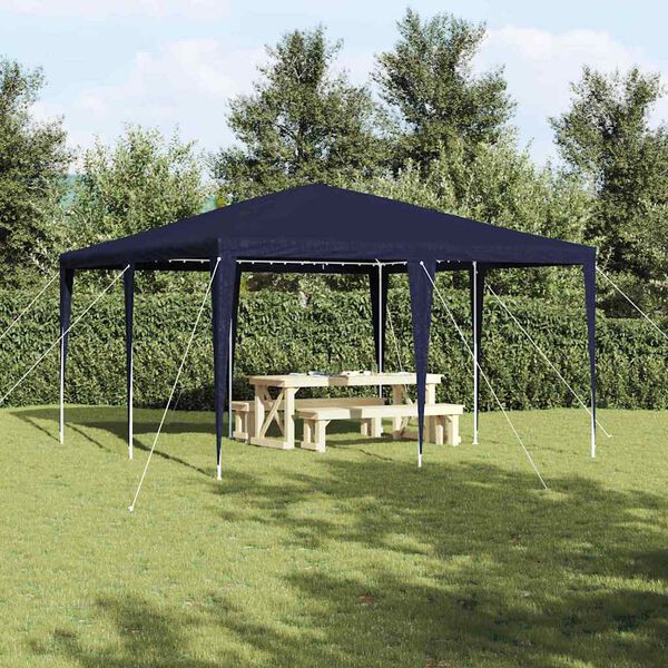 vidaXL Party Tent Bl&aring; 400 x 400 x 266 cm Polyethylen og st&aring;l