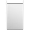 vidaXL d&oslash;rspejl 50x80 cm glas og aluminium sort