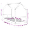 vidaXL sengeramme til juniorseng 80x200 cm massivt fyrretræ hvid