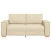 vidaXL 2-personers sofa cremefarvet 140 cm stof
