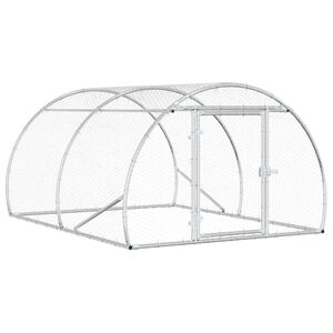 vidaXL Kyllingehus S&oslash;lv 200 x 150 x 100 cm Galvaniseret st&aring;l
