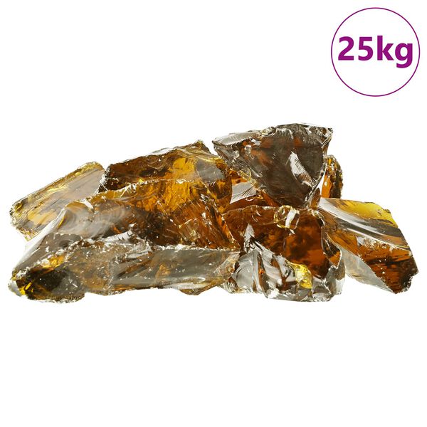 vidaXL Have Sten Brun 12 cm Glas