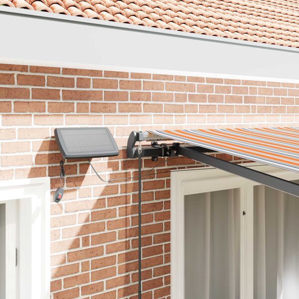 vidaXL Utr&aelig;kkelig Markise Flerfarvet 350 x 250 cm Stof