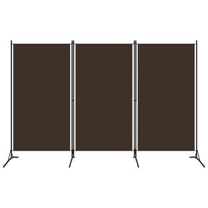 vidaXL 3-panels rumdeler 260 x 180 cm brun