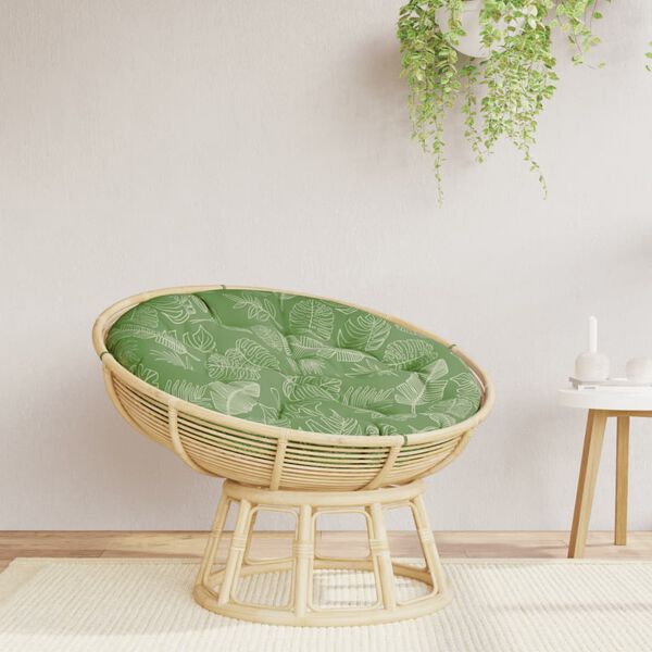 vidaXL rund hynde &Oslash;100x11 cm oxfordstof bladm&oslash;nster