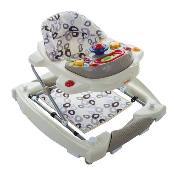 Baninni 2-i-1 g&aring;stol Classic elfenbensfarvet BNBW002-NBG