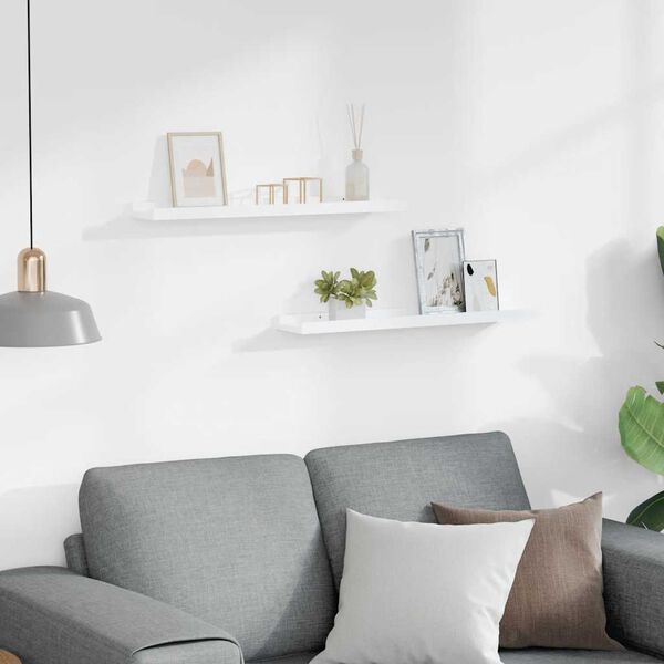 vidaXL gallerihylder 2 stk. 60x9x3 cm MDF hvid