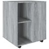vidaXL rullebord 60x53x72 cm konstrueret tr&aelig; gr&aring; sonoma-eg