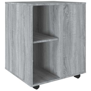 vidaXL rullebord 60x53x72 cm konstrueret tr&aelig; gr&aring; sonoma-eg