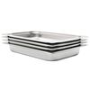 vidaXL gastronorm beholder 4 stk. GN 1/1 65 mm rustfrit st&aring;l