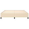 vidaXL sengeramme uden madras 160x200 cm stof cremefarvet