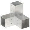 vidaXL stolpebeslag Y-form 81x81 mm galvaniseret metal