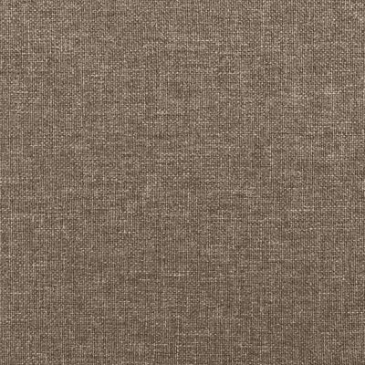 vidaXL kontinentalseng med madras 160x200 cm stof gråbrun
