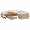 vidaXL Havesofa S&aelig;t 13 stk. 13-Antal s&aelig;der beige og cremefarvet