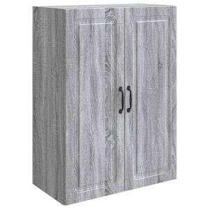 vidaXL V&aelig;gmonteret skab 66 x 34,5 x 90 cm Konstrueret tr&aelig; Gr&aring; Sonoma